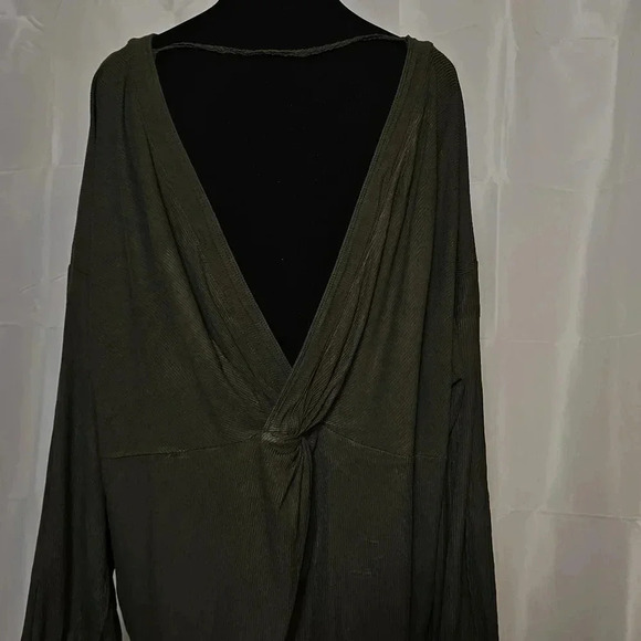 Free People Army Green Shirt - Picture 6 of 10